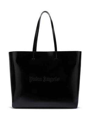 Palm Angels medium Shiny Palm tote bag - Black