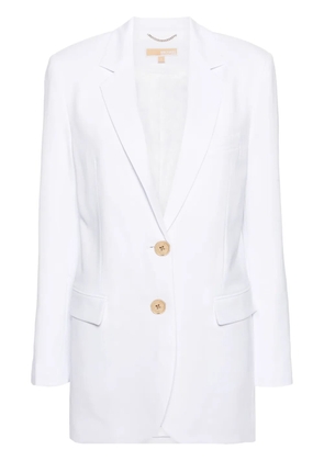 Michael Michael Kors single-breasted crepe-texture blazer - White