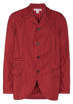 Comme Des Garçons Shirt striped single-breasted blazer - Red