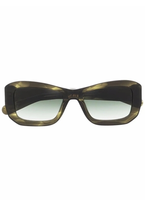 FLATLIST oversize-frame sunglasses - Green
