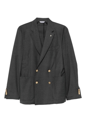 Manuel Ritz double-breasted button jacket - Blue