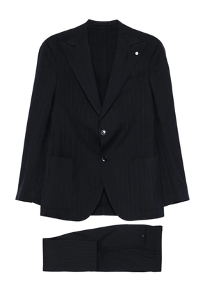 LUIGI BIANCHI MANTOVA pinstripe skirt - Blue