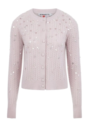 Bernadette Gilberte embellished cardigan - Pink