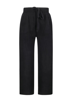 atomo factory drawstring-fastening cotton-blend trousers - Black