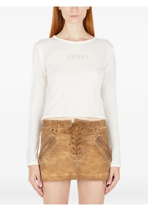 GUESS USA logo-appliqué T-shirt - White