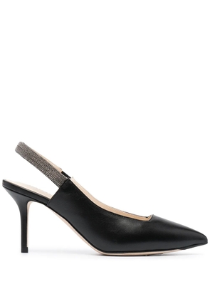 Fabiana Filippi leather slingback pumps - Black