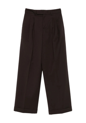 Briglia 1949 pleated turn-up trousers - Brown
