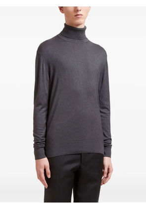 Aiezen roll-neck ribbed sweater - Grey
