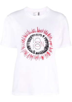 10 CORSO COMO sun logo print T-shirt - White