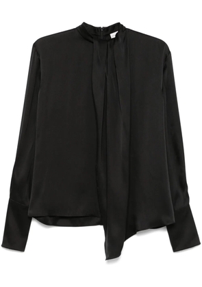 Magda Butrym round neck silk blouse - Black