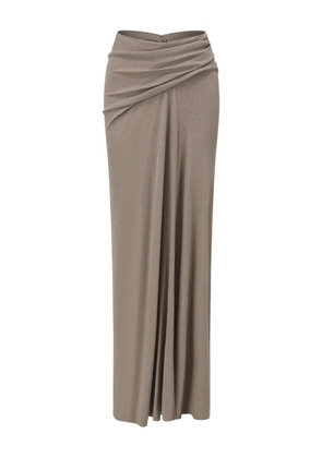 OUDE WAAG draped maxi skirt - Grey