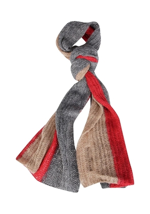 THIBAULT VAN DER STRAETE striped scarf - Grey
