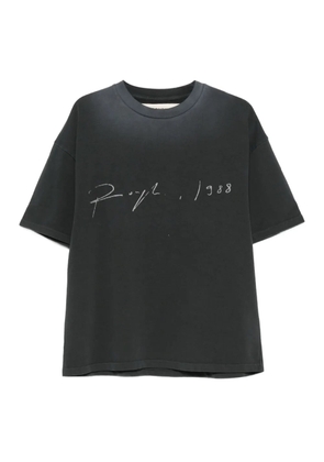 ROUGH. signature graphic T-shirt - Black