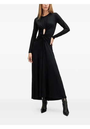 AllSaints ruched-detail maxi dress - Black
