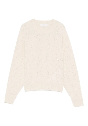 Antonelli sequin-embellished crew-neck sweater - Neutrals