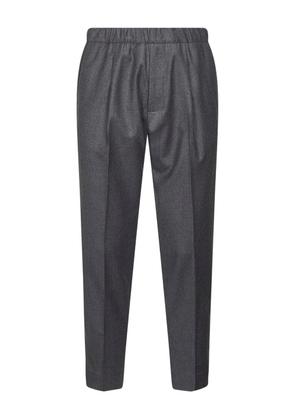 D4.0 elasticated-waistband pleated trousers - Grey