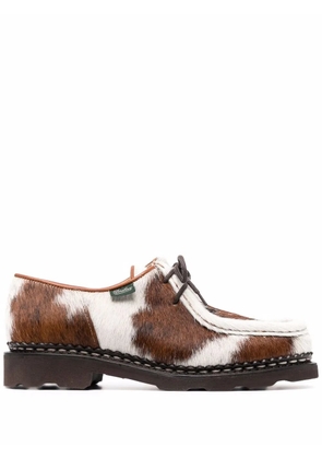 Paraboot Michael calf hair lace-up shoes - Brown