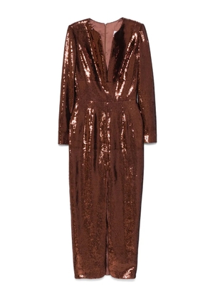 SILK LOVE & LACE Ivona dress - Brown