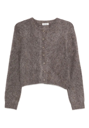 Soft Goat Knit cardigan alpaca wool - Brown