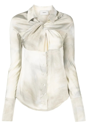 Coperni gradient-effect twist-detail shirt - Neutrals