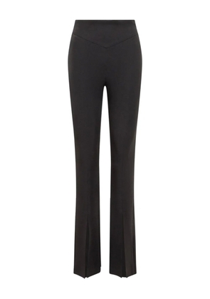 ACTUALEE slit-detail trousers - Black