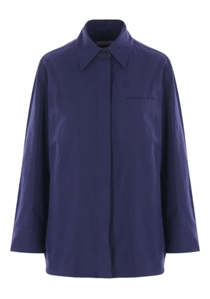 Alberto Biani pocket cotton-canvas shirt - Blue