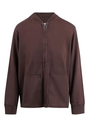 Noumeno Concetp zip-up pocket sweatshirt - Brown