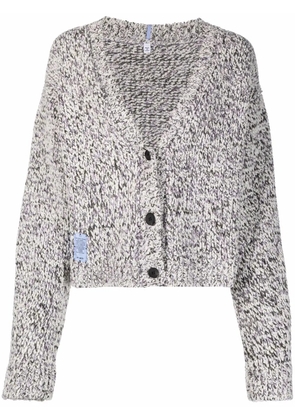 MCQ chunky knit V-neck cardigan - White