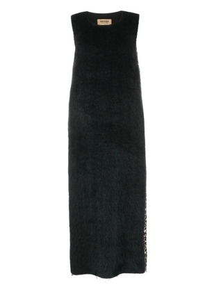 Uma Wang panelled wool midi dress - Black
