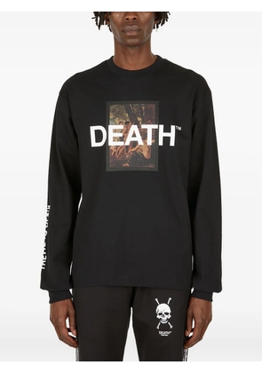 Death Cigarettes graphic-print long-sleeve T-shirt - Black