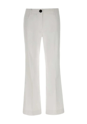 Marella pressed-crease trousers - White