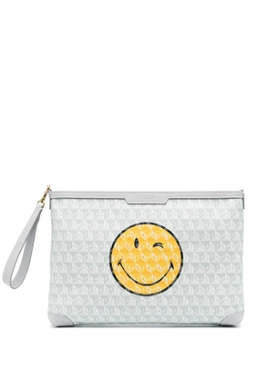 Anya Hindmarch I Am A Plastic Bag Wink clutch bag - Neutrals