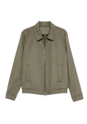 Costumein zip-front welt-pocket jacket - Green