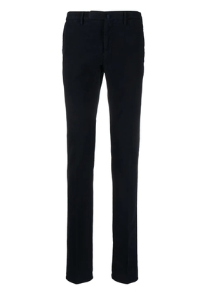 Incotex skinny mid-waist chino trousers - Blue