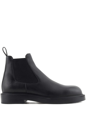 Emporio Armani elastic-panel chelsea boots - Black