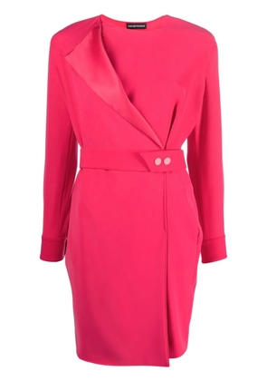 Emporio Armani Technical-cady minidress - Pink