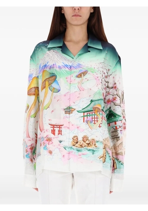 Casablanca graphic-print shirt - White