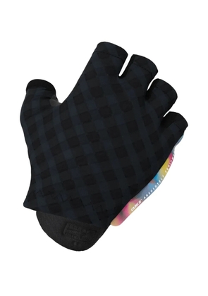 Q36.5 Dottore Clima Summer checked fingerless gloves - Black