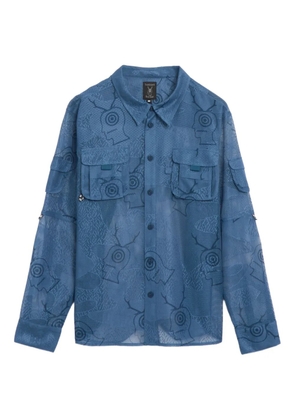 SOUTH2 WEST8 graphic-print shirt - Blue