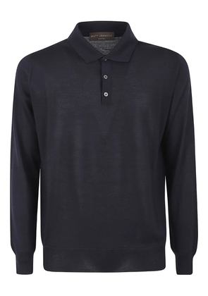 Brett Johnson cashmere polo shirt - Blue