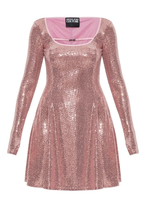 Versace Jeans Couture sequin-embellished mini dress - Pink