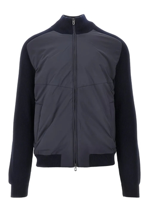 Sease ribbed panelled bomber jacket - Blue
