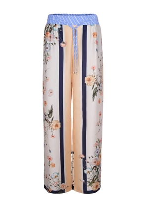 LIU JO floral-pattern palazzo pants - Neutrals