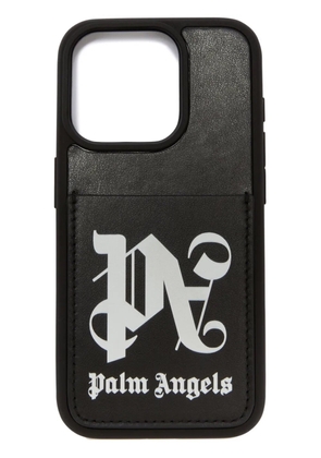 Palm Angels monogram iPhone 15 case - Black
