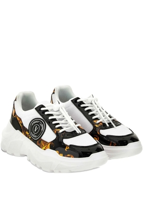 Versace Jeans Couture Barocco-print platform sneakers - White