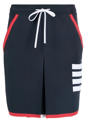 Thom Browne 4-Bar box pleat miniskirt - Blue