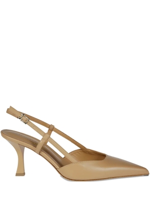 Sergio Levantesi 70mm slingback pumps - Brown