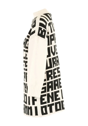 MSGM x Caterina Frongia text-print sweater - Neutrals