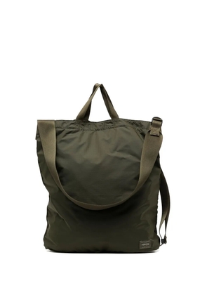 Porter-Yoshida & Co. logo-patch shoulder bag - Green