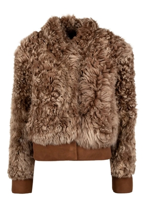 HiSO Bean curly jacket - Brown